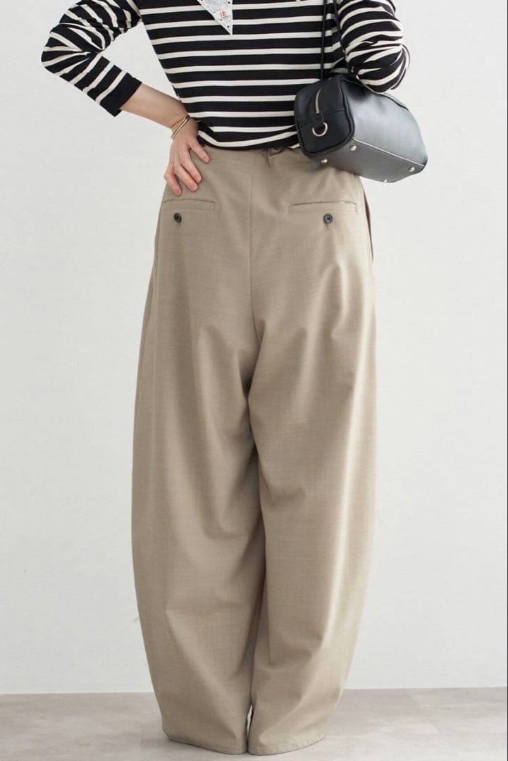 IENA コクーンパンツ ベージュ