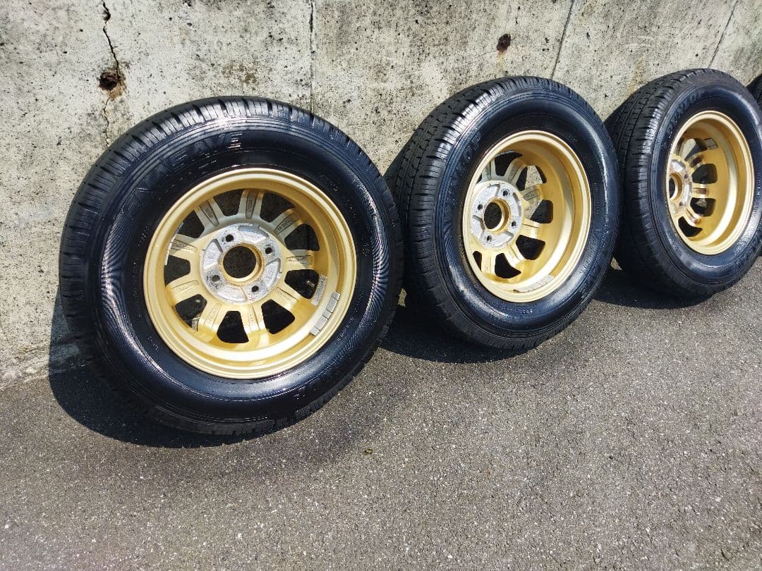 埼玉県深谷市　軽バン　軽トラックホイール　PCD100 145R12 4本セット