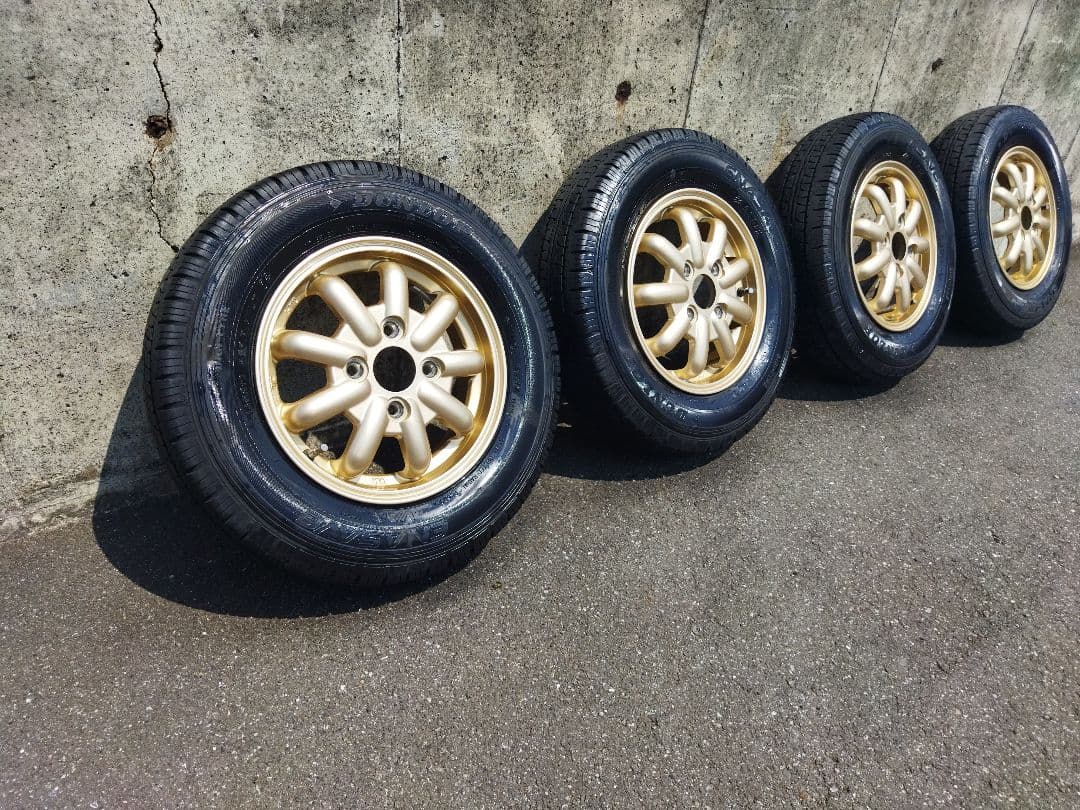 埼玉県深谷市　軽バン　軽トラックホイール　PCD100 145R12 4本セット