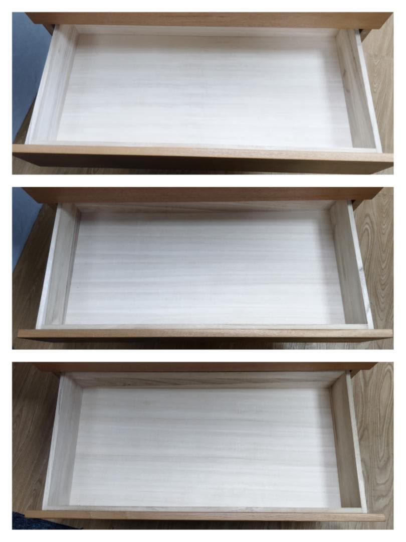 K☆195 無印良品 6段チェスト タモ材