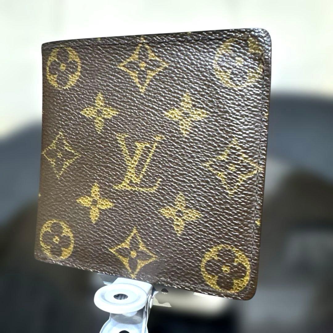 13☆美品☆モノグラム♪マルコ☆2つ折り財布★ポケット有