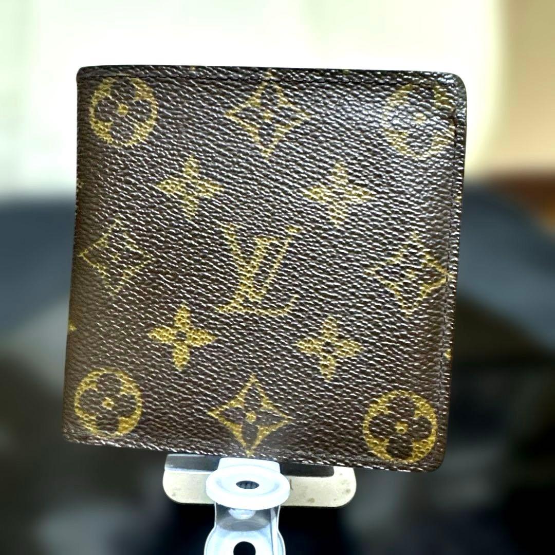 13☆美品☆モノグラム♪マルコ☆2つ折り財布★ポケット有