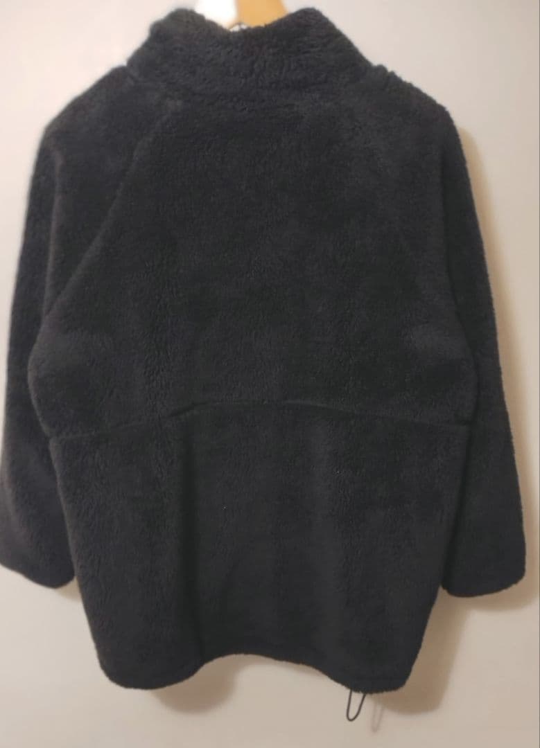 C6813 ソフトフリースブルゾン×ニットコーデ