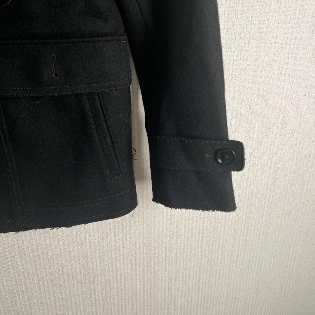 バーバリーブラックレーベル ★ ダッフルコート M ブラック ショート丈