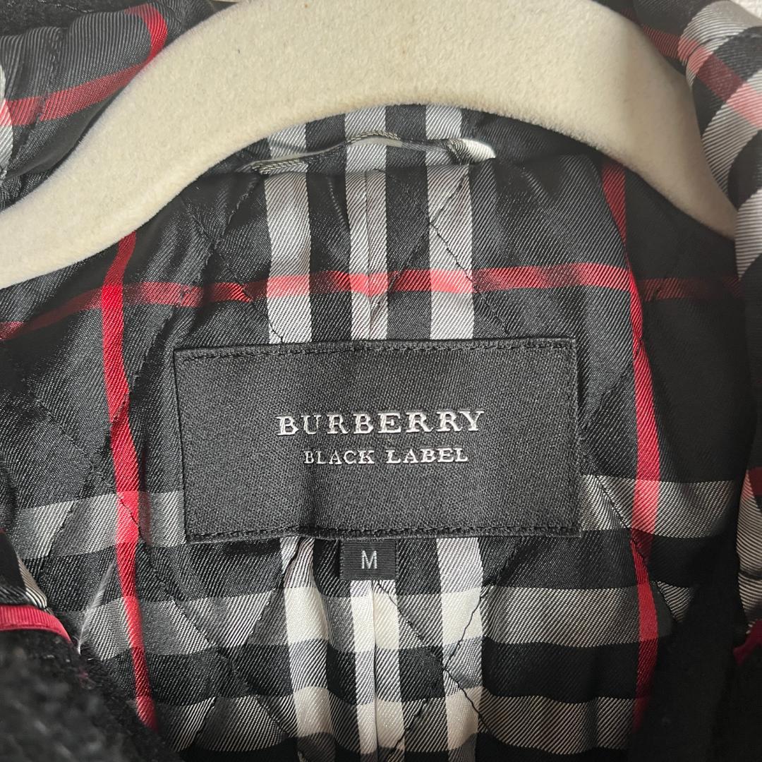 バーバリーブラックレーベル ★ ダッフルコート M ブラック ショート丈