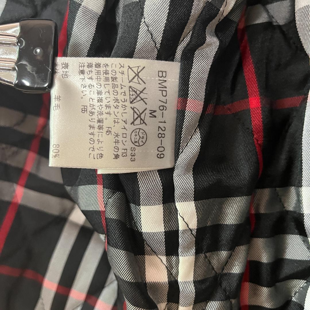 バーバリーブラックレーベル ★ ダッフルコート M ブラック ショート丈