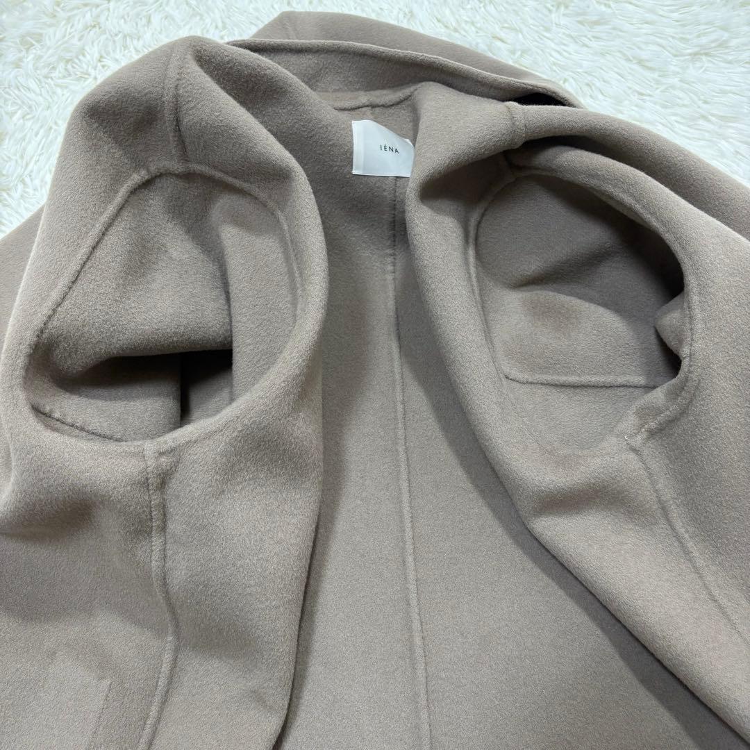 イエナ　ハミルトン　リバーフードコート　ベージュ　ポンチョ風　フリーサイズ