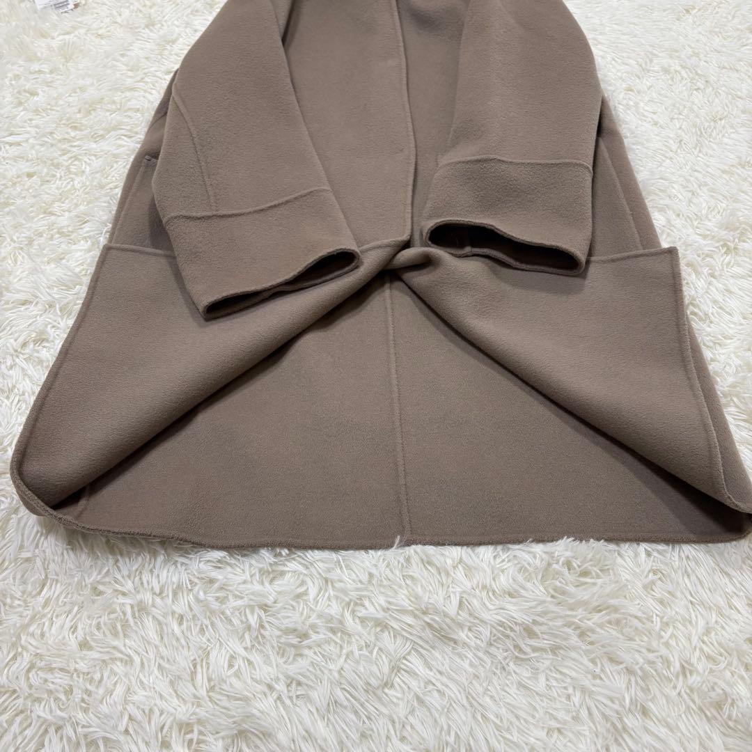 イエナ　ハミルトン　リバーフードコート　ベージュ　ポンチョ風　フリーサイズ