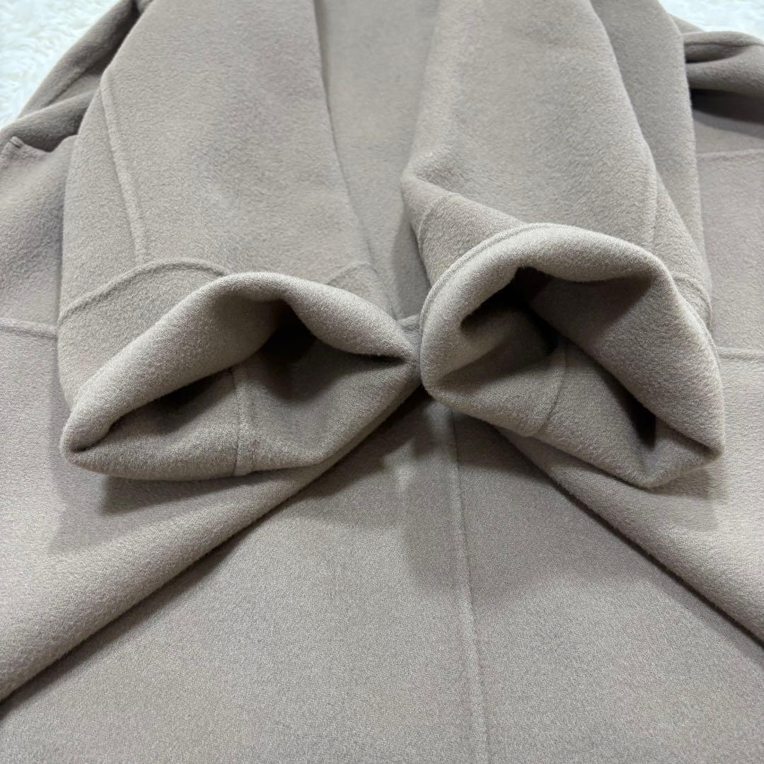 イエナ　ハミルトン　リバーフードコート　ベージュ　ポンチョ風　フリーサイズ