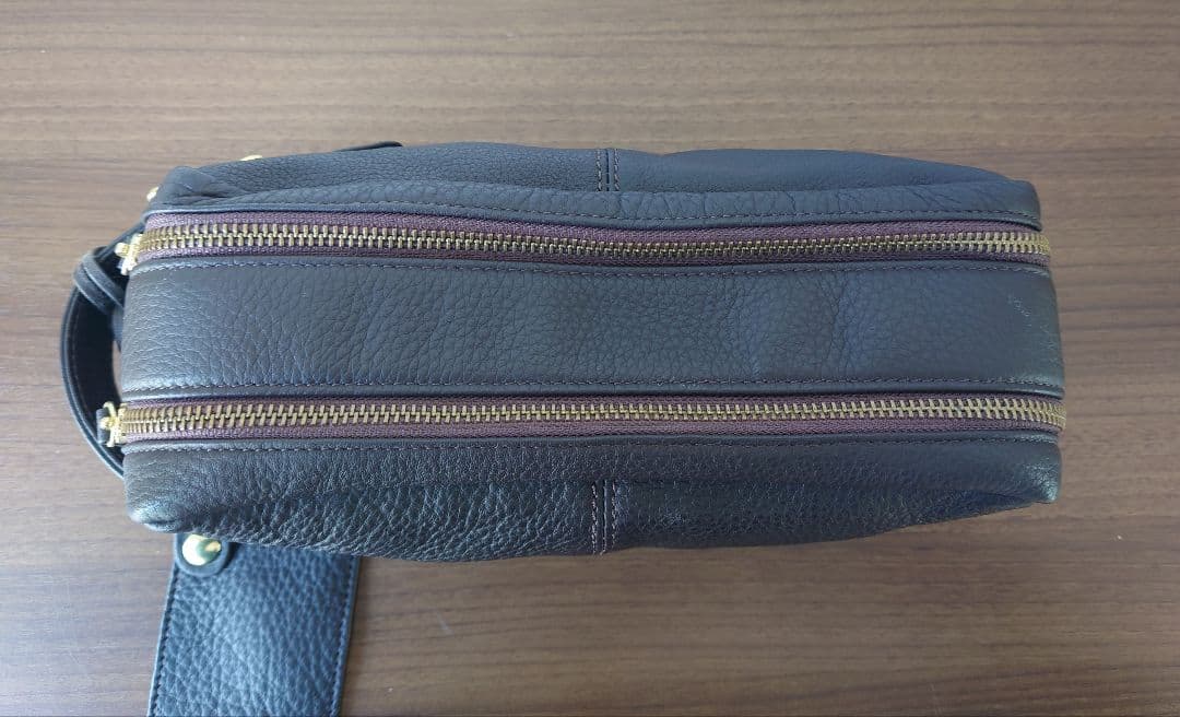 美品　ポーター　PORTER WITH ウイズブ　ラウン レザーポーチ