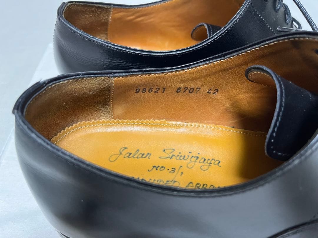 Jalan Sriwijaya ストレートチップ　ブラック　42約27 cm