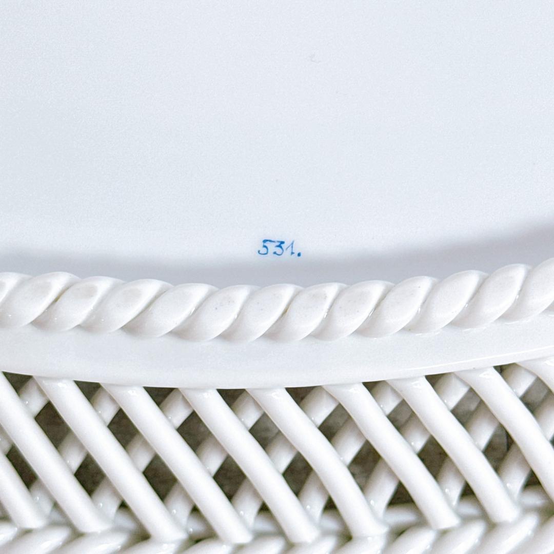 ヘレンド サクスブーケホワイト バスケット