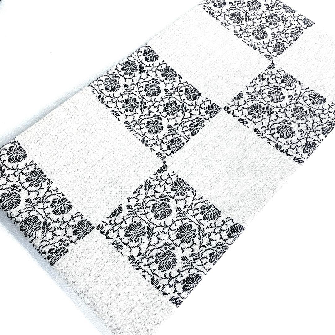 専用 帯5045 ●高級 正絹 全通 袋帯 市松模様