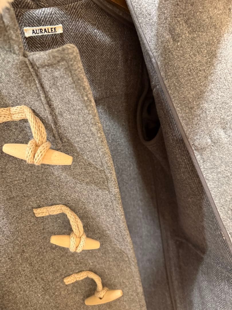 ジャケット・アウター AURALEE HEAVY MELTON DUFFLE COAT