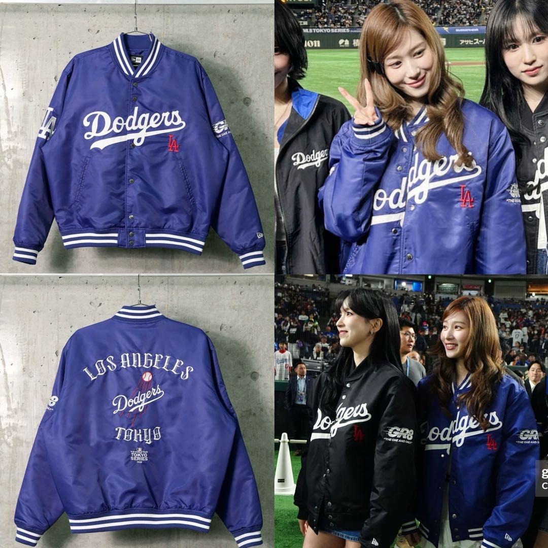 セール‼️ NEWERA ドジャース ナイロンジャケット ブルー GR8③