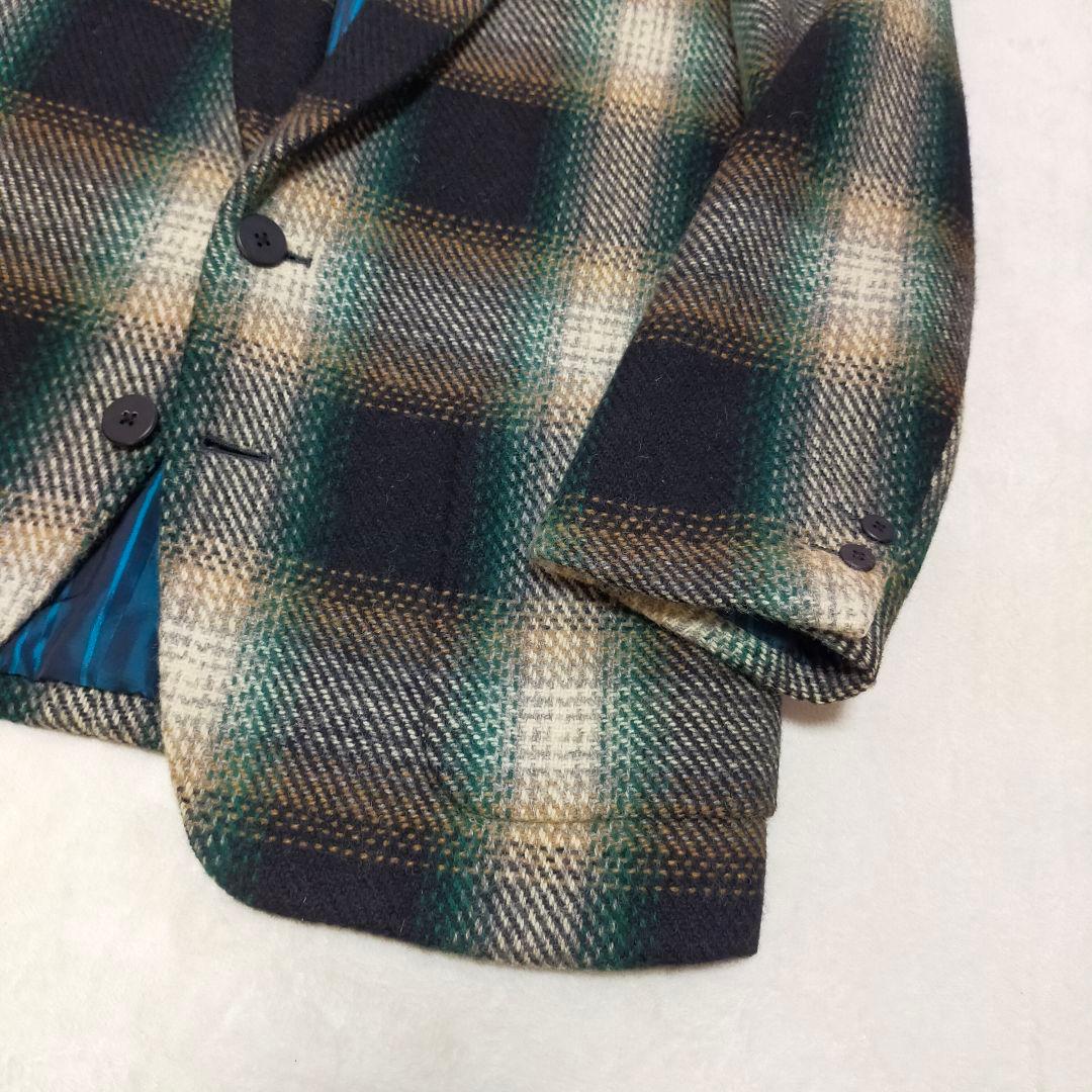 80S　arrston volaju　シャードチェック柄　テーラードジャケット