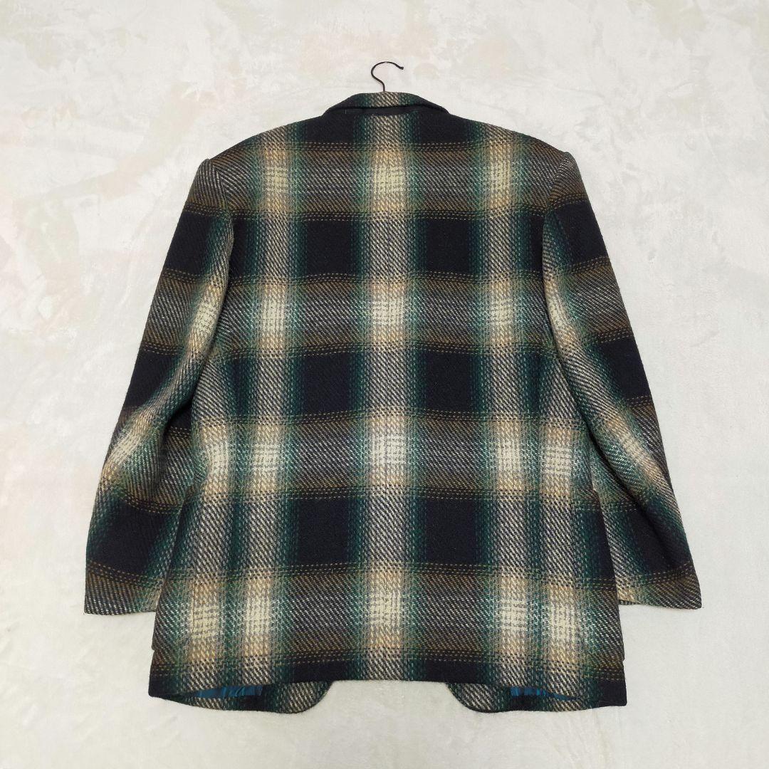 80S　arrston volaju　シャードチェック柄　テーラードジャケット