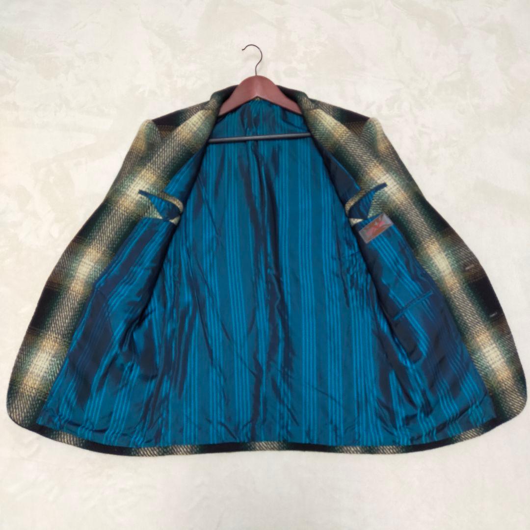 80S　arrston volaju　シャードチェック柄　テーラードジャケット