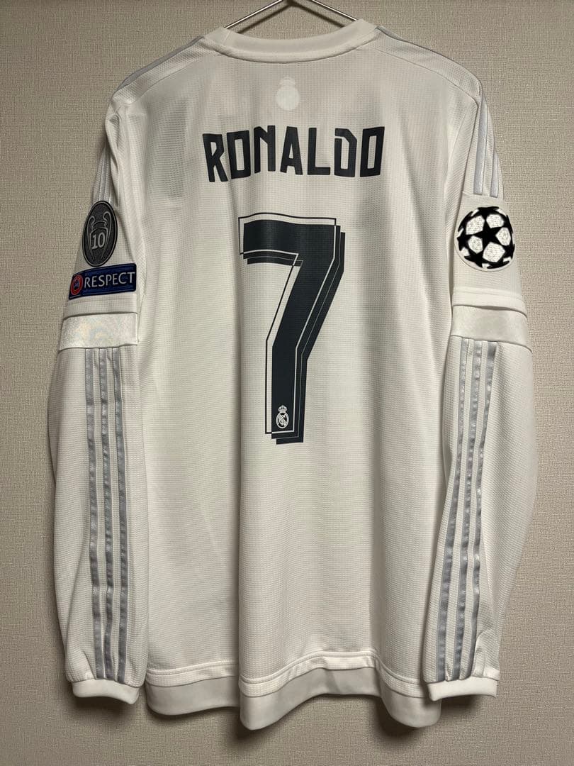 正規品　15-16 レアル・マドリード　ロナウド　長袖　ホーム　ユニフォーム