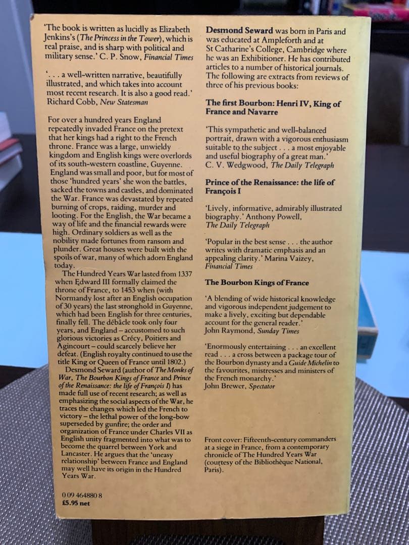 希少　The Hundred Years War Desmond Seward