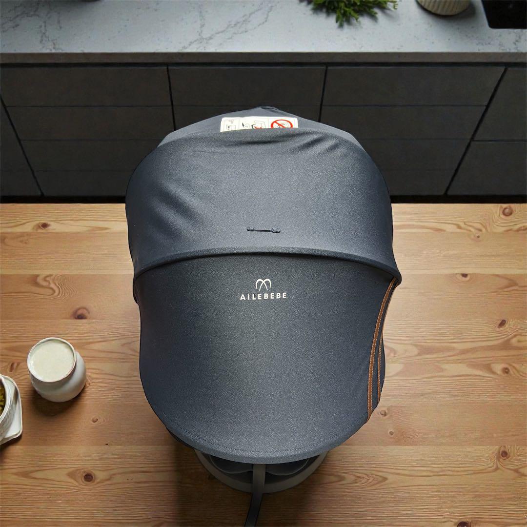 【ミモザ。。♪ 】AILEBEBE ネイビー 回転式チャイルドシート