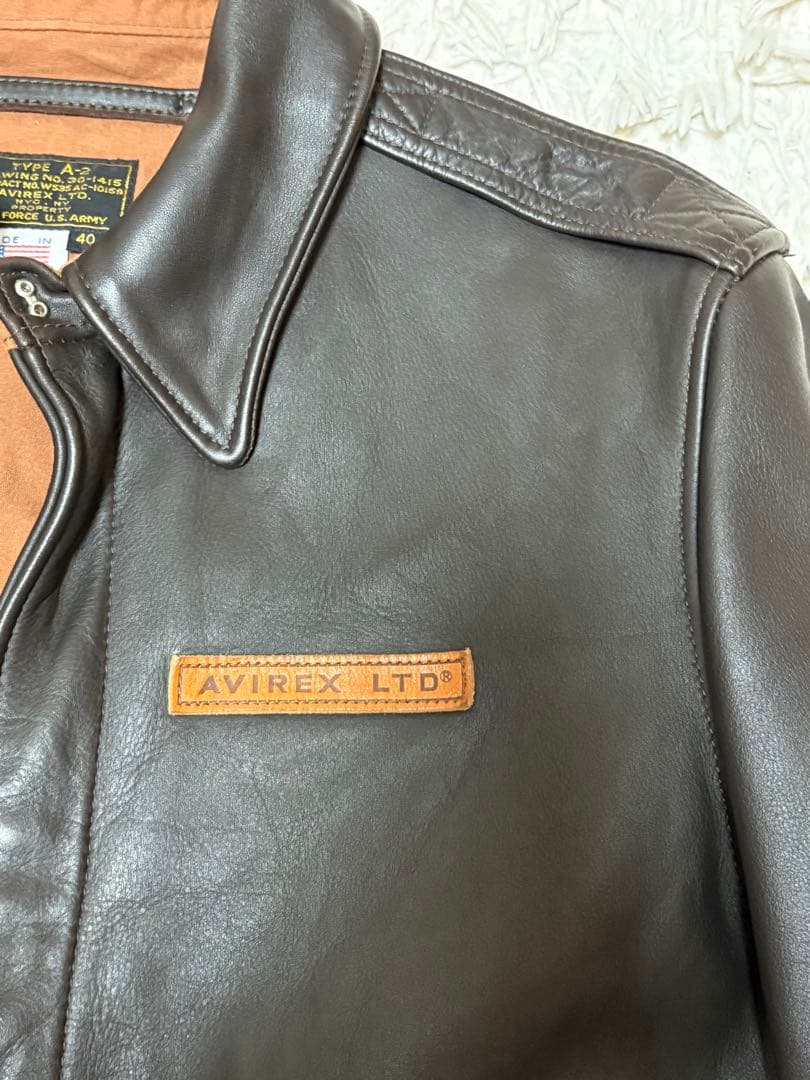 アビレックス　AVIREX A-2 USA製　サイズ40 フライトジャケット