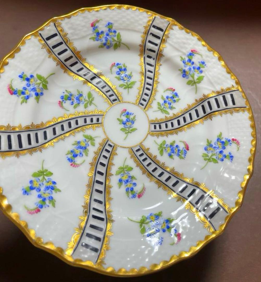 p*o様 HEREND ヘレンド忘れな草パンザラプレート15.5cmレア貴重稀少