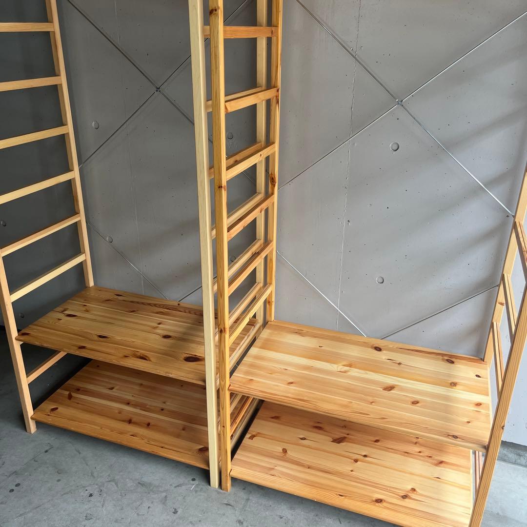 美品★無印 パイン材ユニットシェルフ・ワードローブ ２個セット