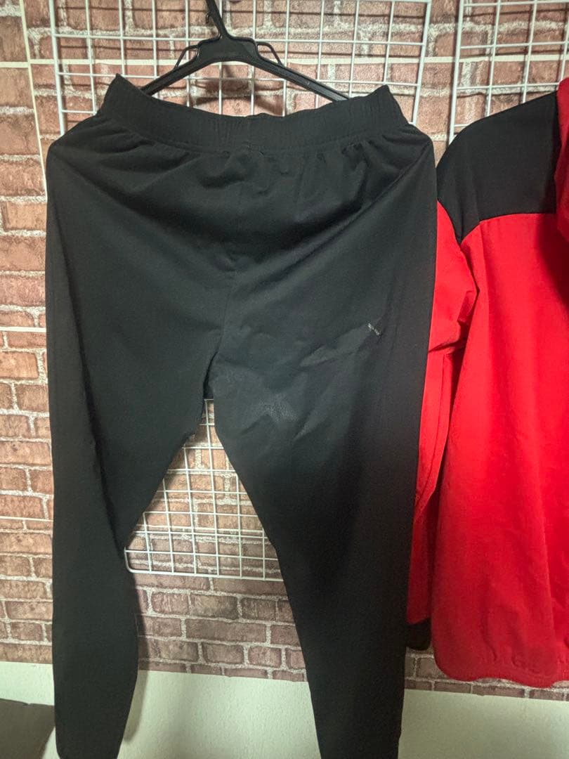 Mizuno ジャージ上下セット レッド/ブラック サウナスーツ