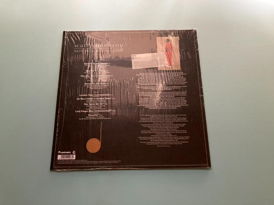 【美品LP】Wally Badarouのレアグルーヴ/モダン・ブギー傑作アルバム
