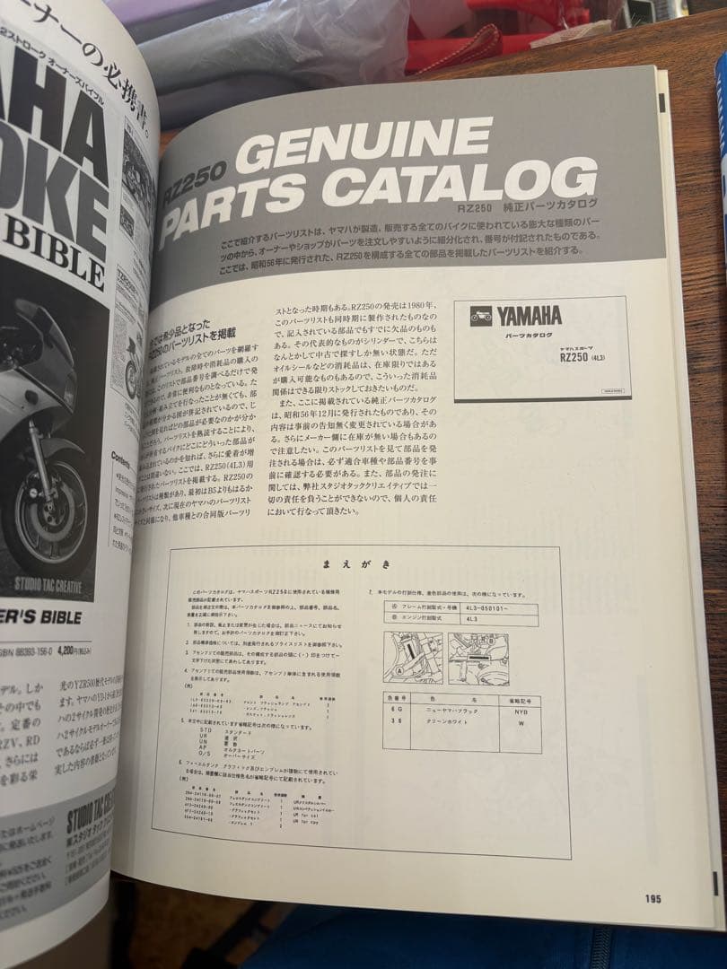 Yamaha RZシリーズ カタログ・マニュアル