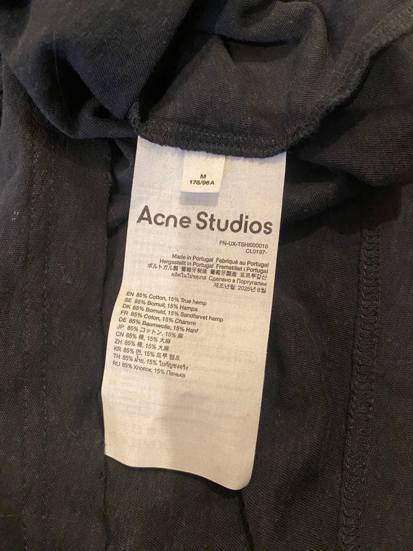 Acne Studios ロングスリーブTシャツ 1996 黒 black