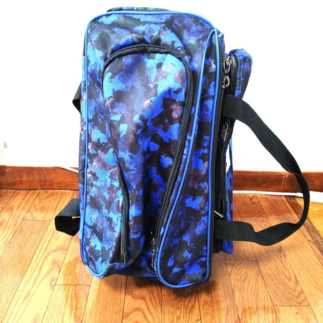 Brunswick ゾーンダブルローラーバッグ ブルーカオス 2個用