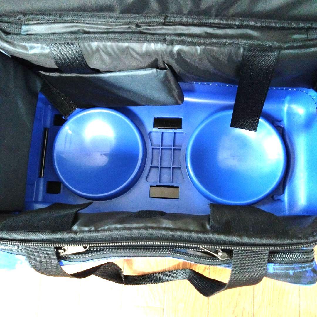 Brunswick ゾーンダブルローラーバッグ ブルーカオス 2個用