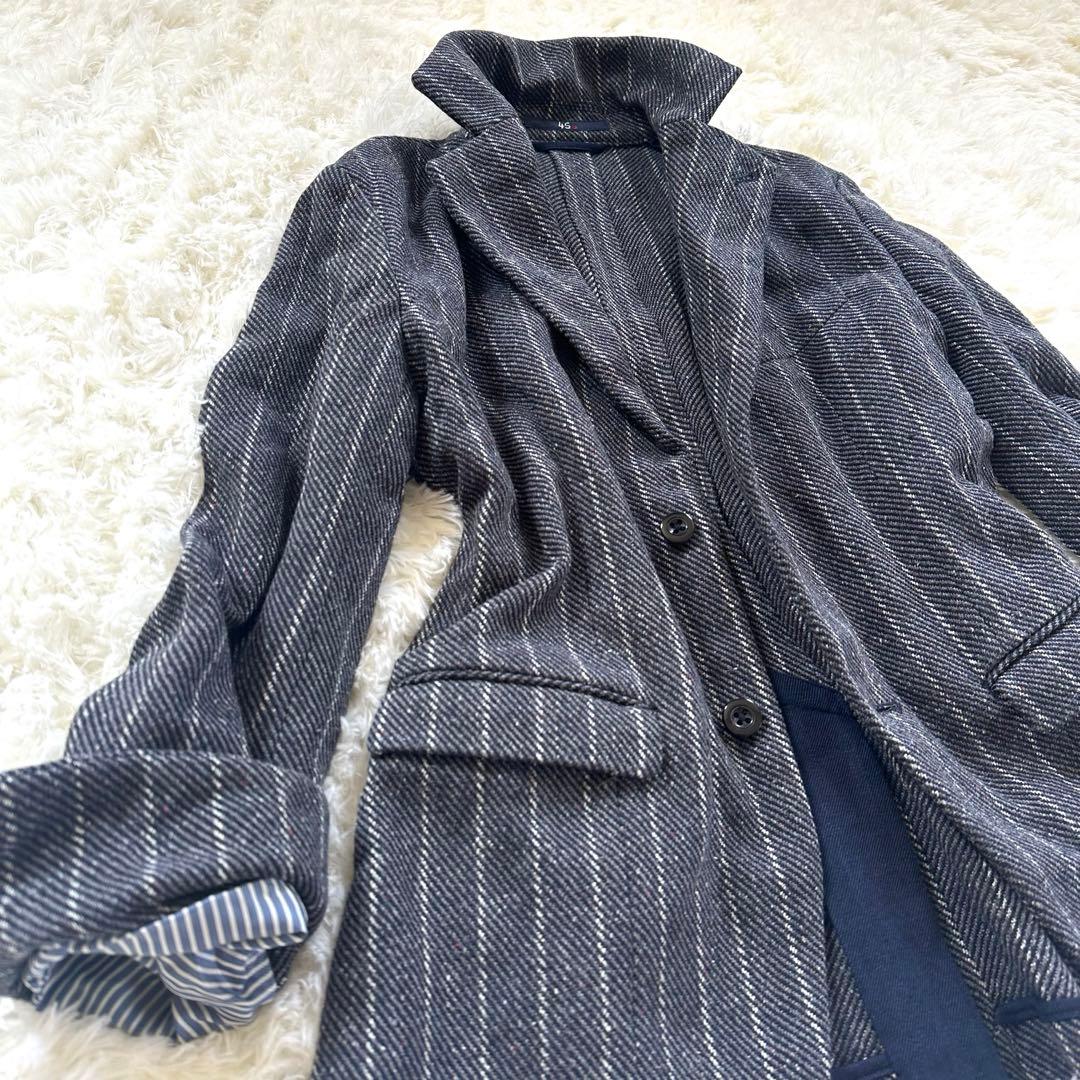 45R テーラードジャケット インディゴ 藍染め コットンツイードジャケット