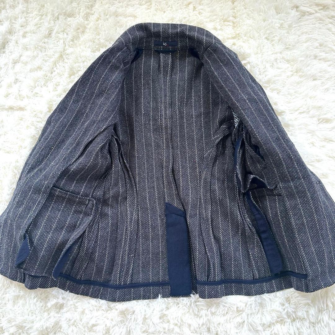 45R テーラードジャケット インディゴ 藍染め コットンツイードジャケット