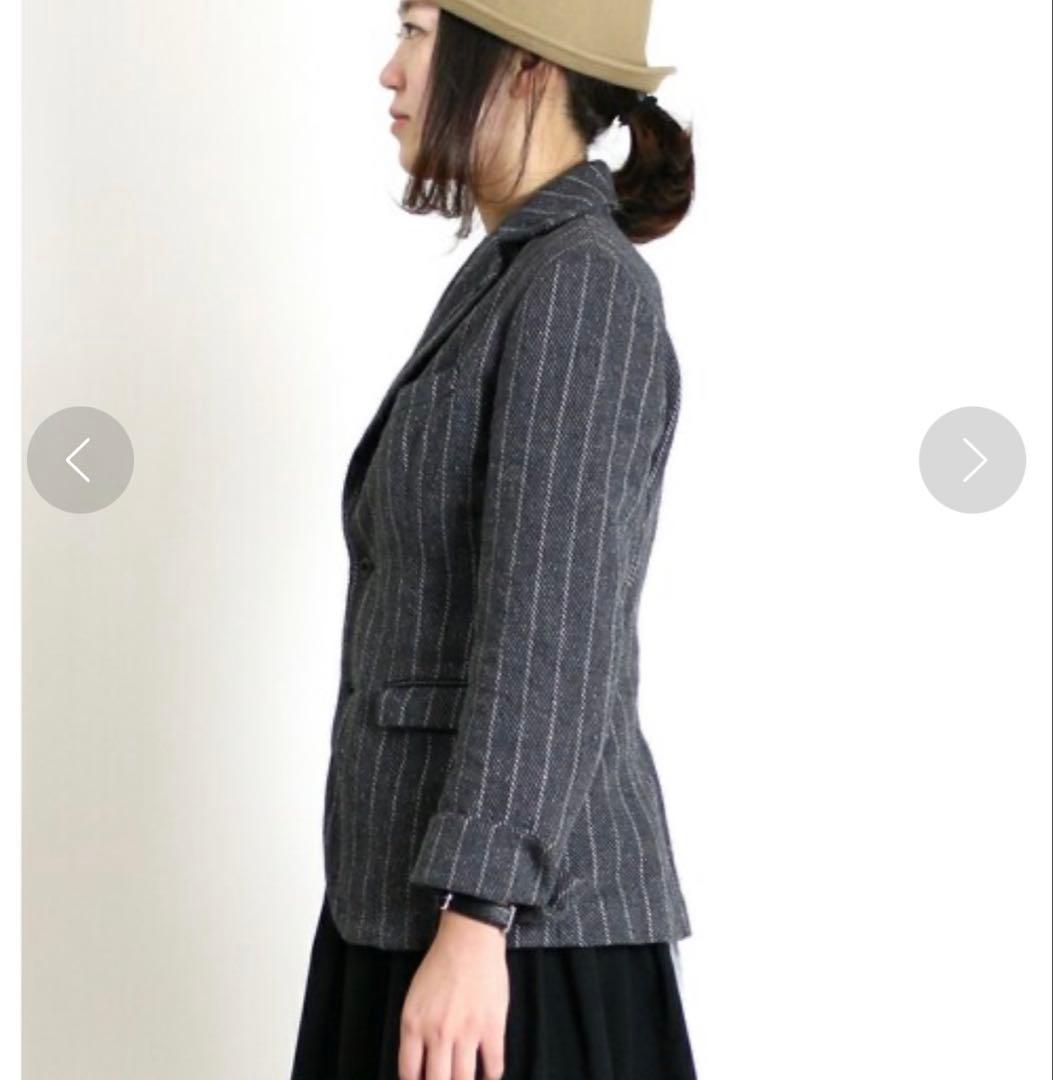 45R テーラードジャケット インディゴ 藍染め コットンツイードジャケット