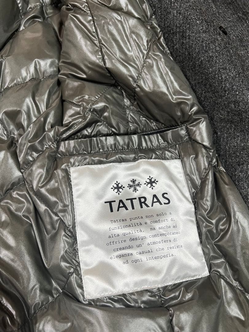 TATRAS ウールダウンピーコート グレー サイズ04