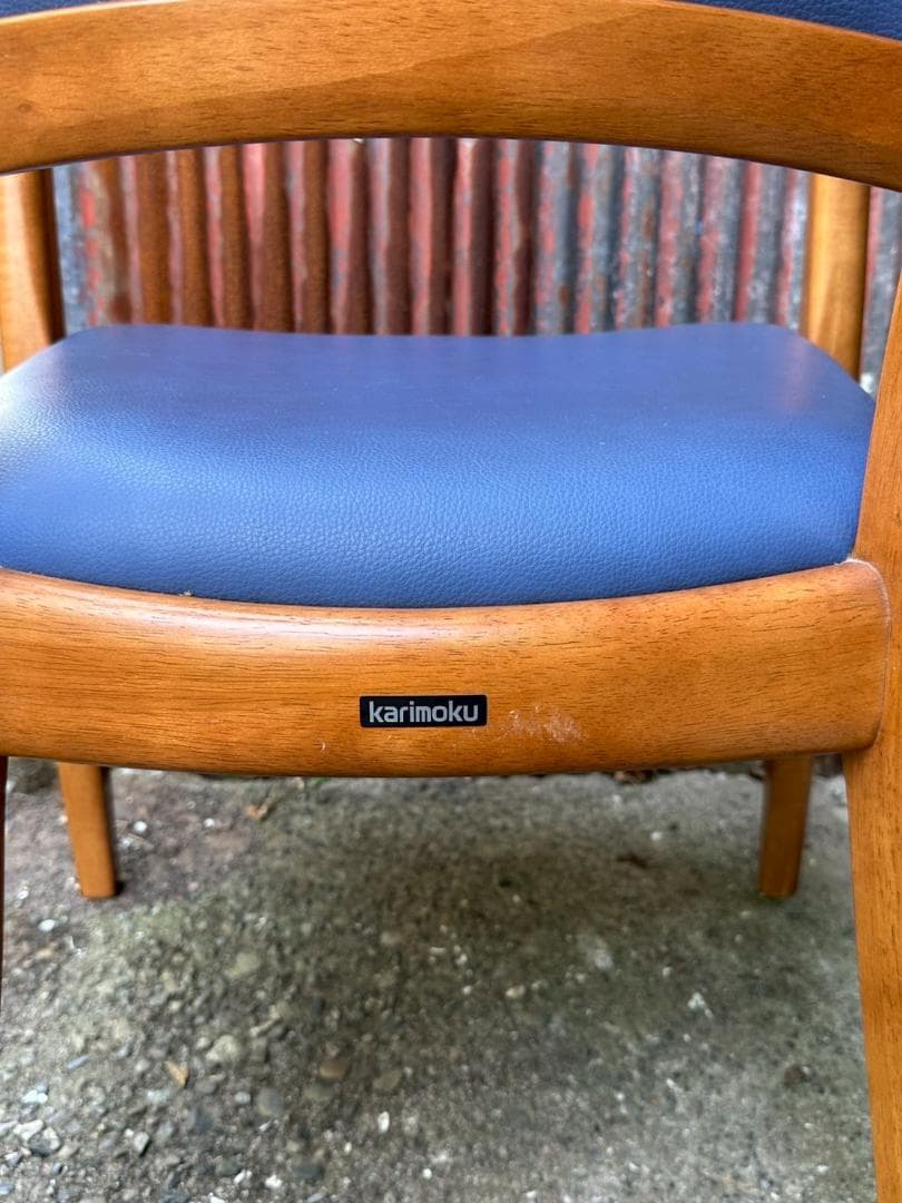 ⑤　karimoku　カリモク　ダイニングチェア　インテリア　レトロ家具