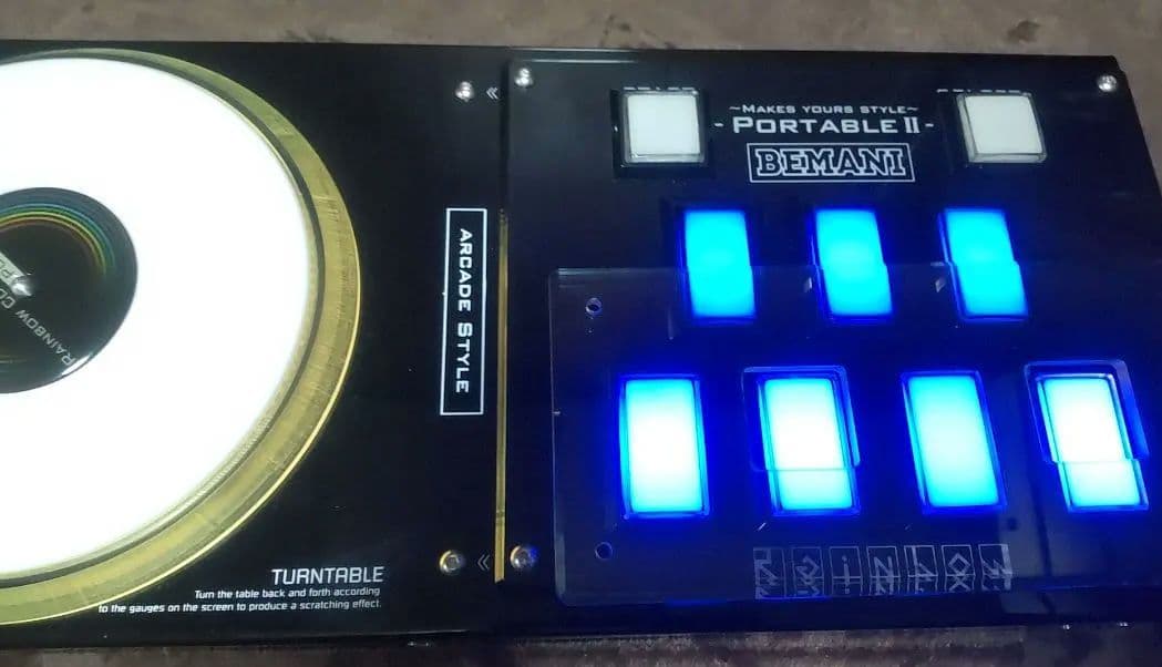 ビートマニア Rainbowportable 虹コン三和ボタン 静音化 RGB