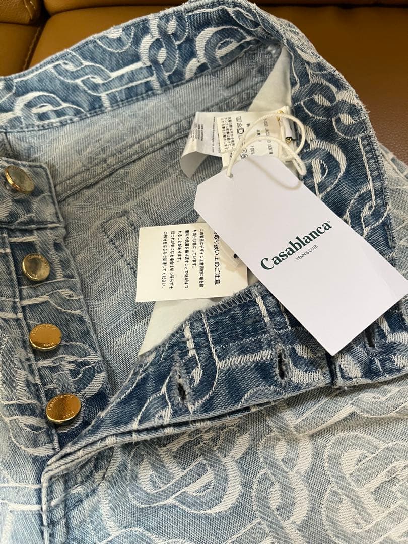未使用 CASABLANCA Casablanca カサブランカ デニム 短パン
