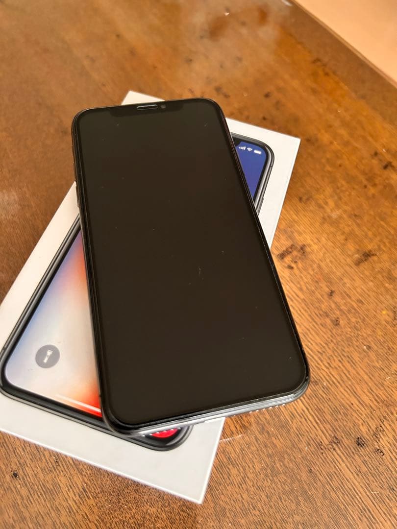 Apple iPhone X ブラック 本体 箱付き