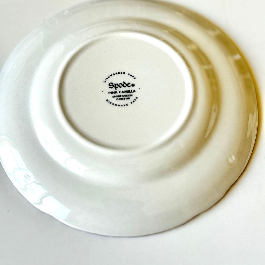 未使用 spode 未使用 スポード ピンクカミラ 皿 プレート 16cm