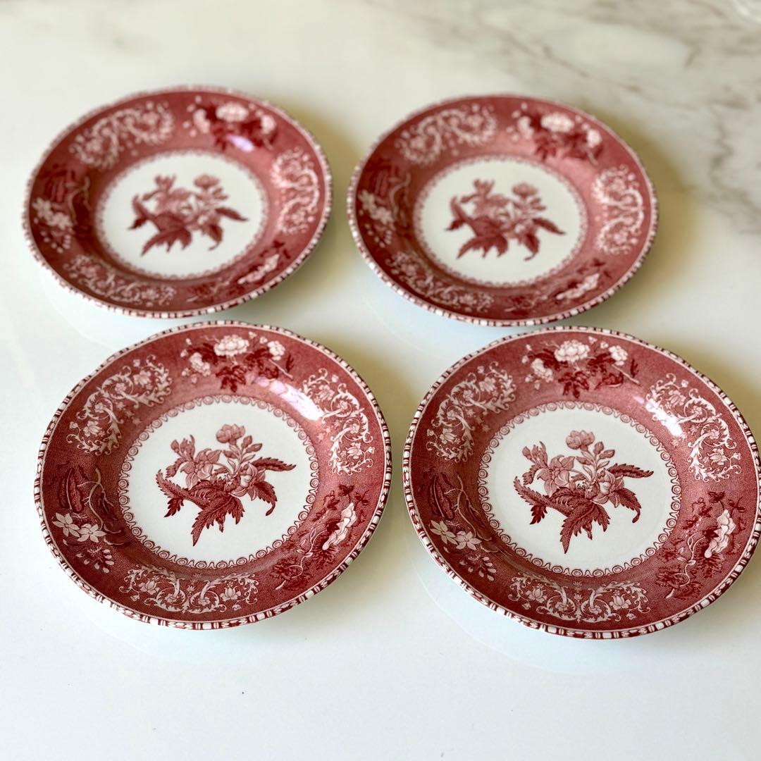 未使用 spode 未使用 スポード ピンクカミラ 皿 プレート 16cm