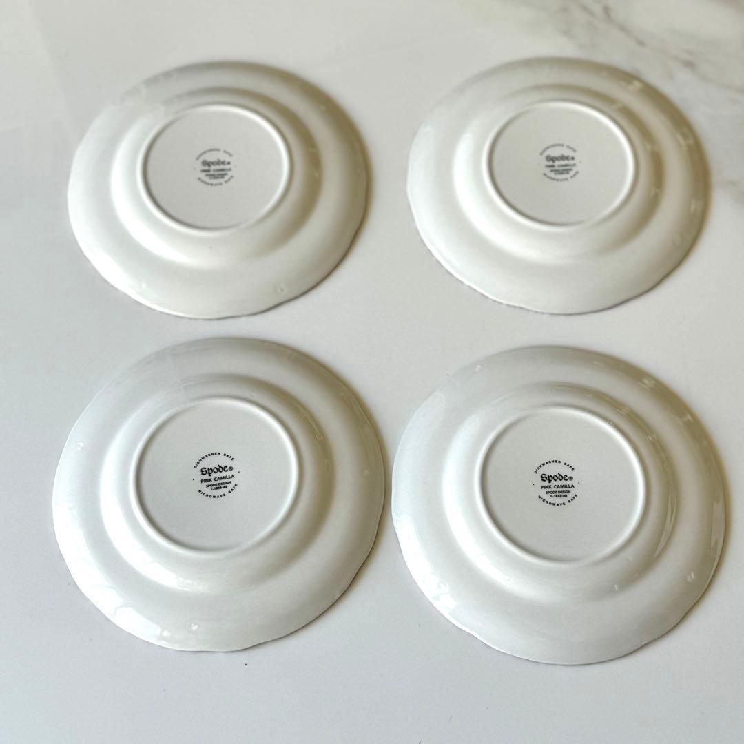 未使用 spode 未使用 スポード ピンクカミラ 皿 プレート 16cm