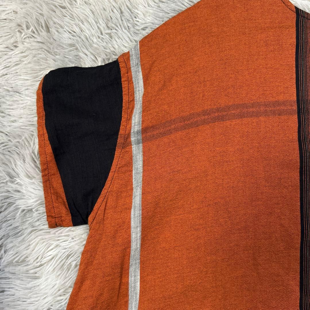 【美品】tamaki niime fuwa-T LONG ラウンドネック 平織り