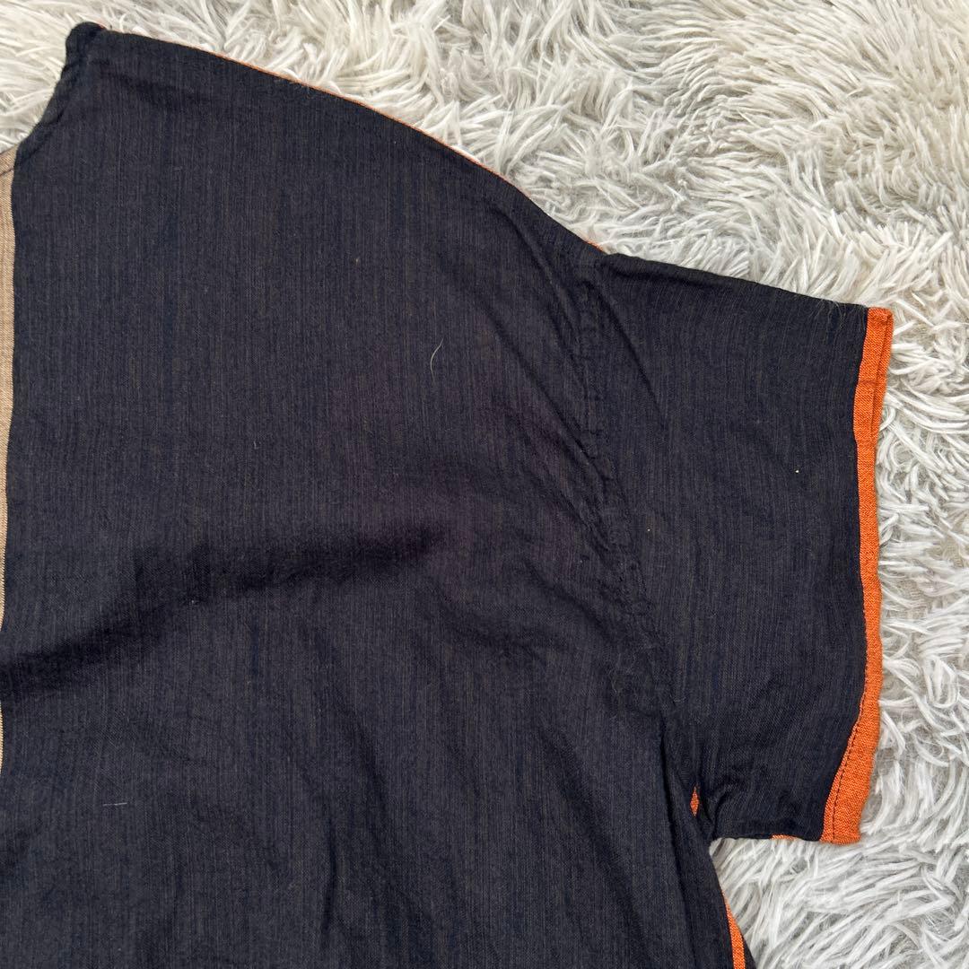 【美品】tamaki niime fuwa-T LONG ラウンドネック 平織り