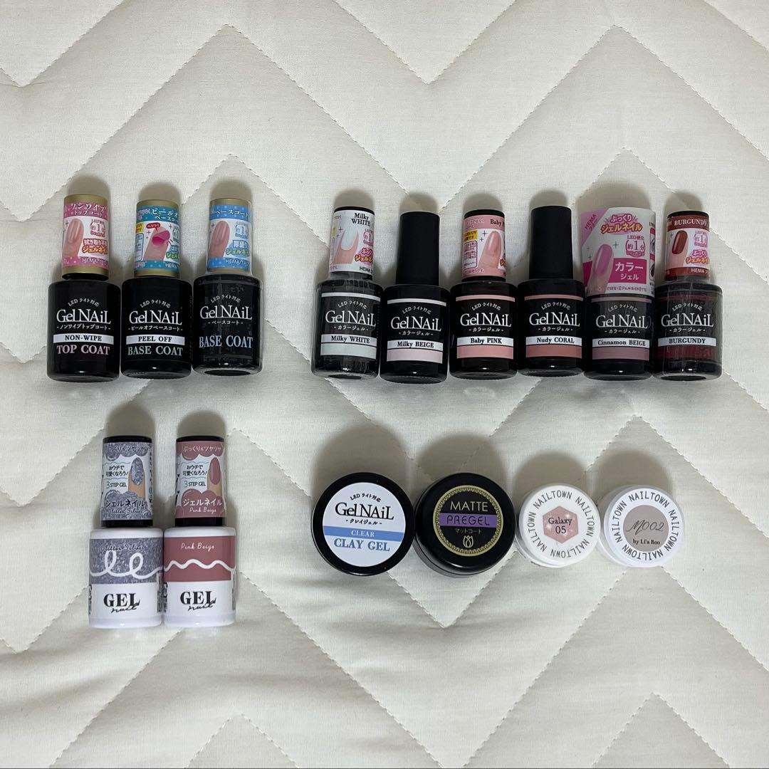 ネイル用品セット LEDライト付き