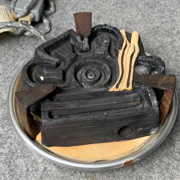 野々田商店炭型電熱器B100V500W通電確認済み [B34179]