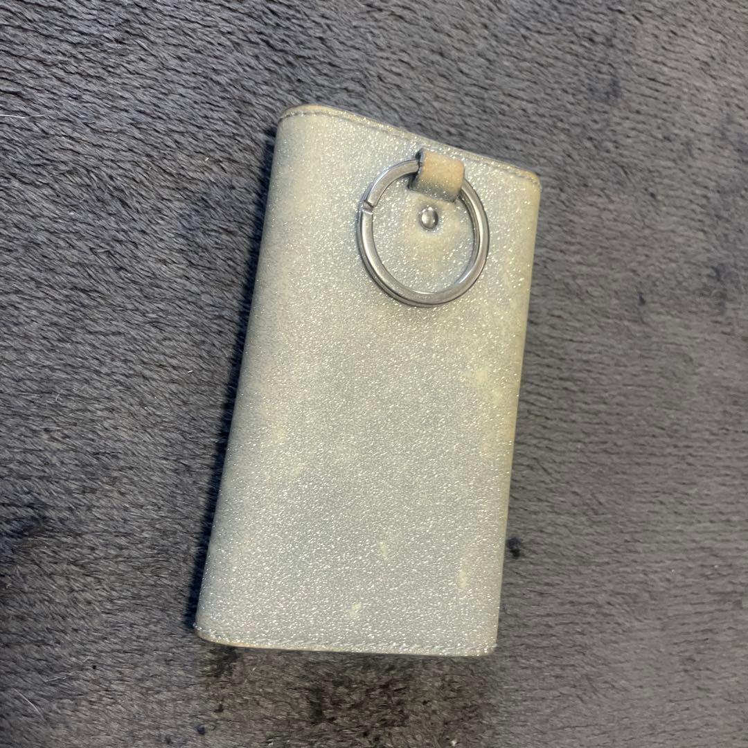 バレンシアガ　キーケース　グリッター　キーリング　ラメ　ストラップ　キーホルダー